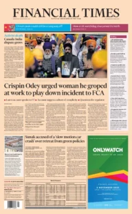 Financial Times – Crispin Odey urged woman he groped at work to downplay incident to FCA
