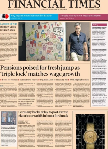 Financial Times - Pension poised for fresh jump as ‘triple lock’ matches wage growth