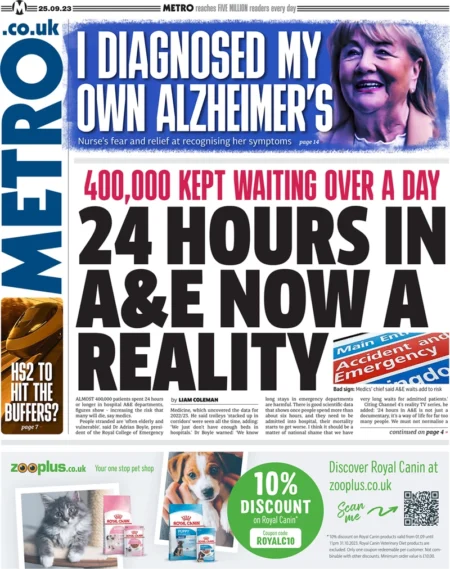 Metro - 24 Hours In A&E Now A Reality 