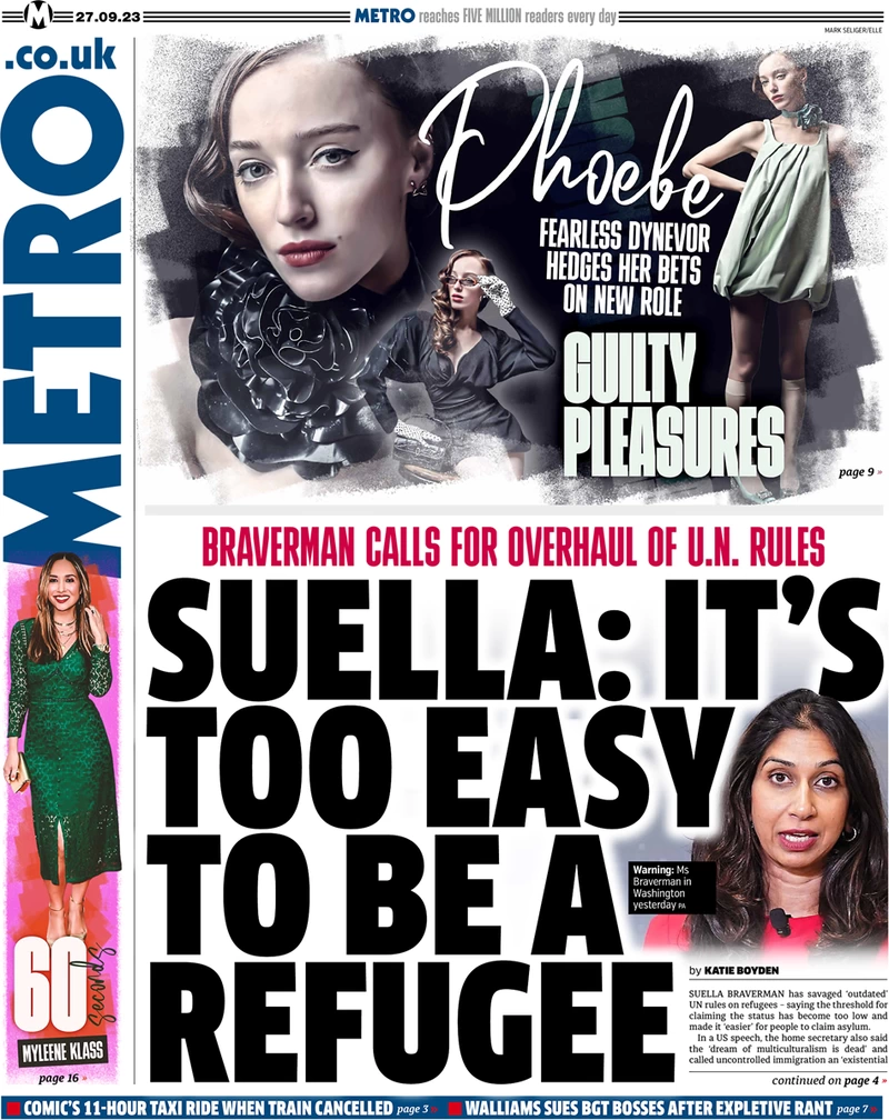 Metro - Suella: It’s too easy to be a refugee 