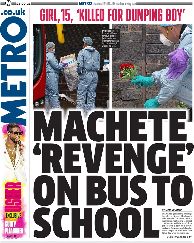 Metro - Machete ‘revenge’ on bus to school 