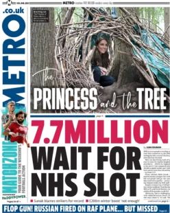 Metro – 7.7 million wait for NHS slot