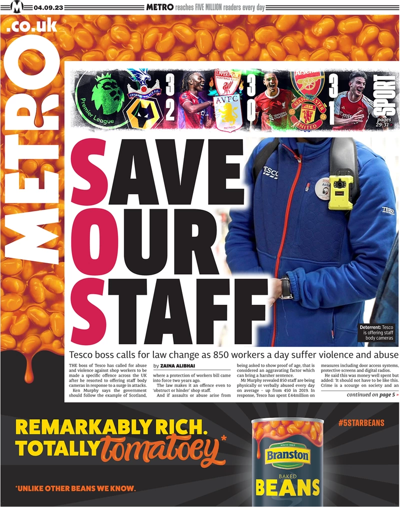 Metro - Save Our Staff