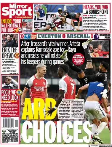 The Back Pages: Mirror Sport - Ard choices