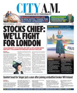 CITY AM – Stocks chief: We’ll fight for London 