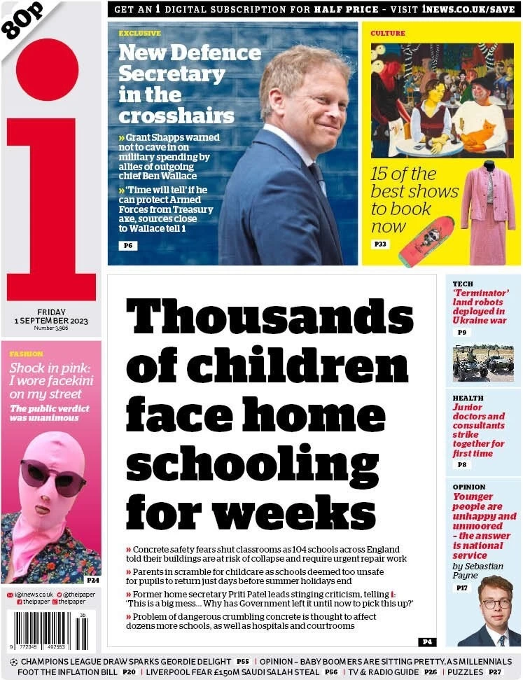 The i paper - Thousands of children face homeschooling for weeks