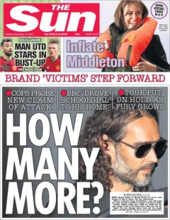 The Sun – Russell Brand latest news: Victims come forward: How many more?