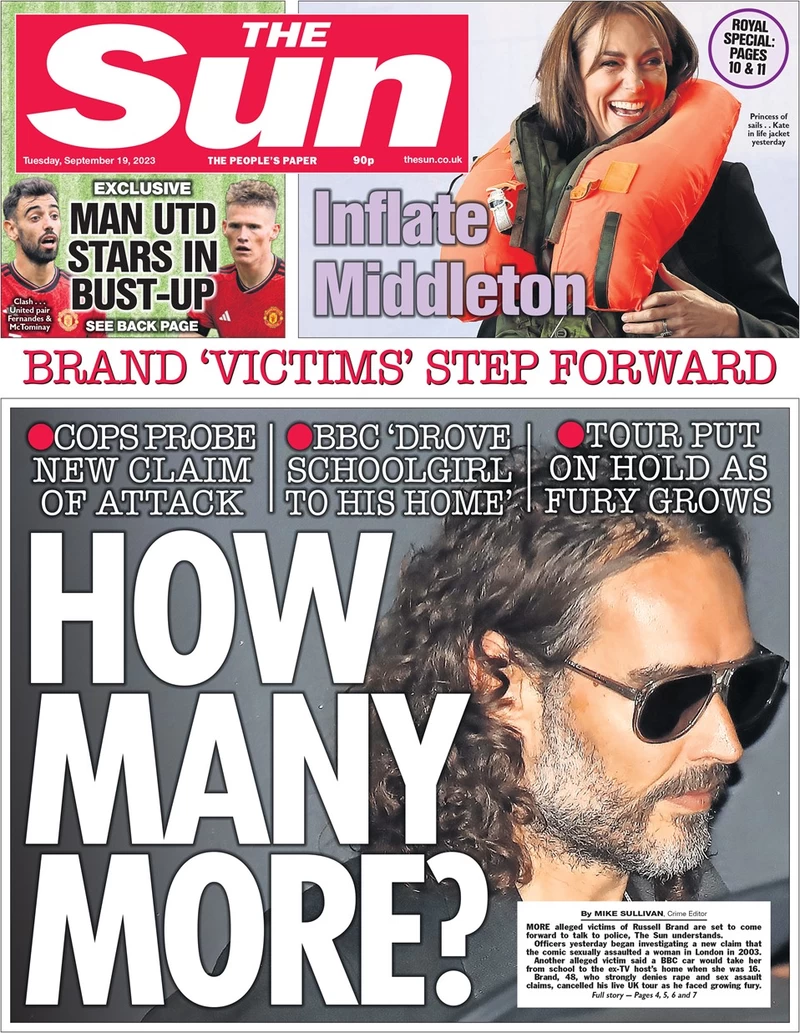 The Sun - Russell Brand latest news: Victims come forward: How many more? 