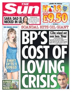 The Sun – BP’s cost of loving crisis