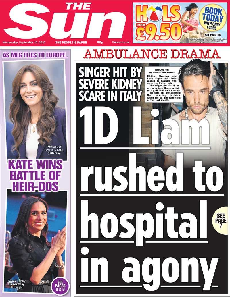 The Sun - 1D Liam rushed to hospital in agony 