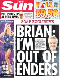 The Sun – Brian: ‘I’m out of Enders’ 