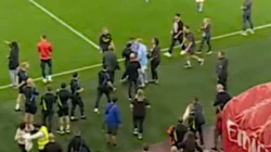 Erling Haaland HELD BACK in furious clash between Man City and Arsenal staff after Sunday’s showdown