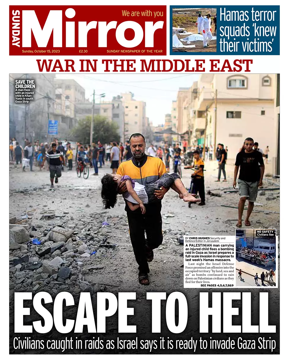 Sunday Mirror - War in the Middle East