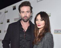 Hollyoaks couple Claire Cooper and Emmett J Scanlan’s baby rushed to hospital