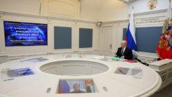 Putin oversees Russian rehearsal of ‘massive retaliatory nuclear strike’