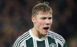 Rasmus Hojlund is being ignored by his Manchester United teammates, claims Ruud Gullit