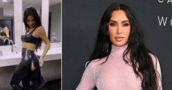 Kim Kardashian’s bum exposed in huge latex fashion mishap