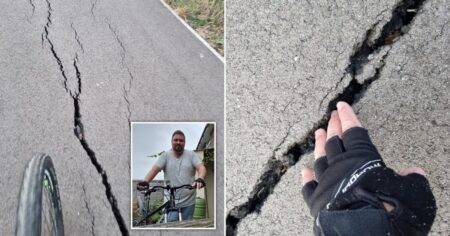 New £300,000 cycle path already has hundreds of cracks six months on