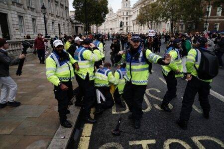 Protester jailed for hitting PC over the head with a megaphone