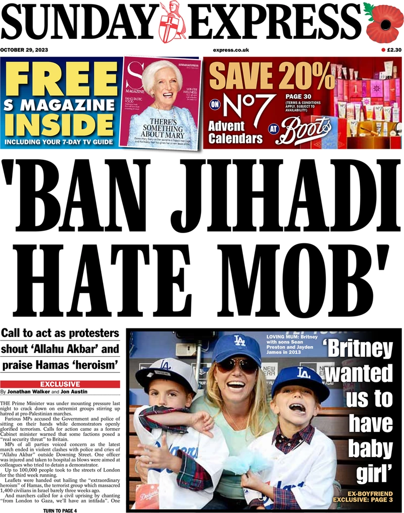 Sunday Express - ‘Ban Jihadi hate mob’