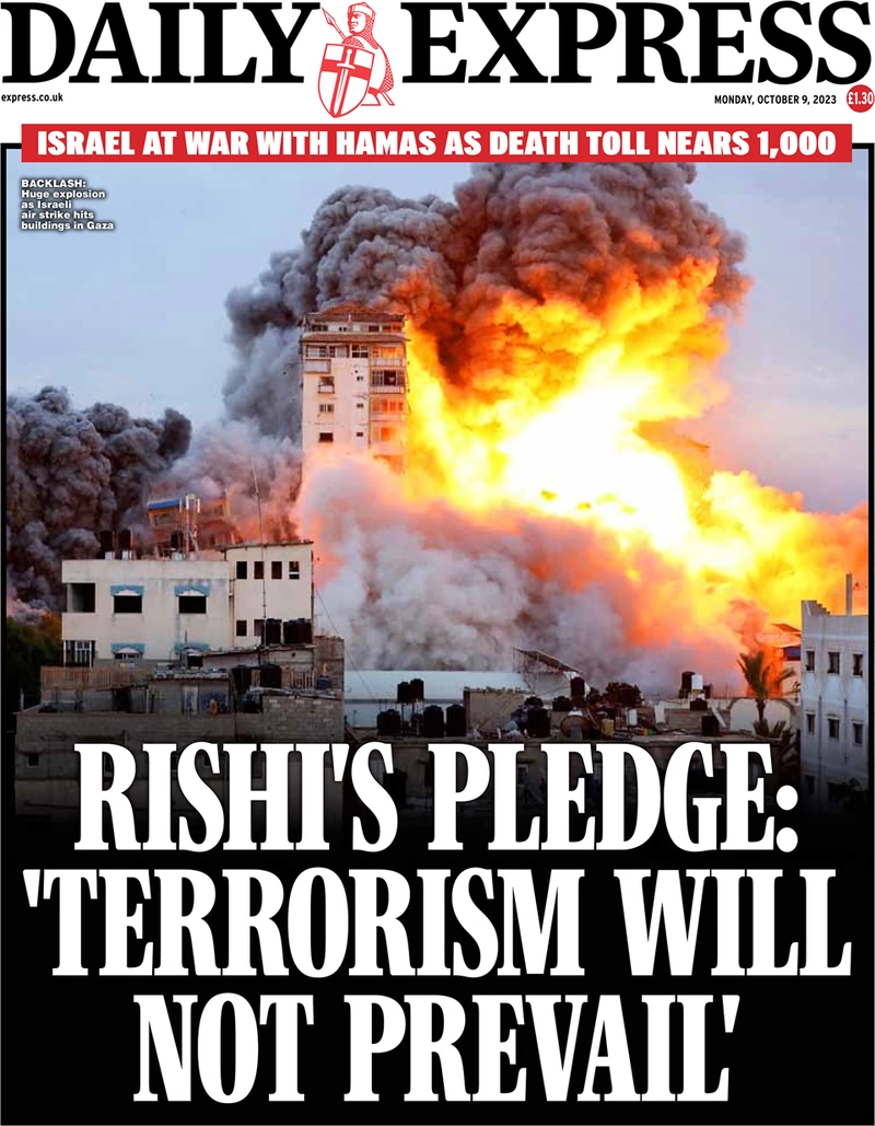 Daily Express - Rishi’s pledge: “Terrorism will not prevail”