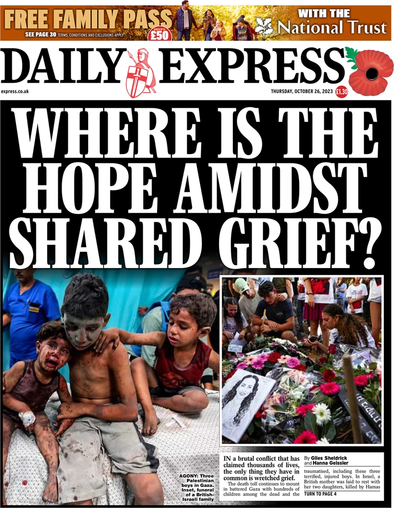 Daily Express - Where is the hope amidst shared grief?