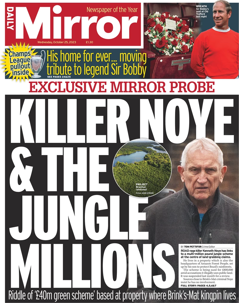 Daily Mirror - Killer Noye & the Jungle Millions 