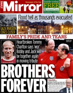 Daily Mirror - Family’s pride and tears: Brothers forever 