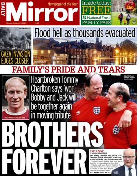 Daily Mirror - Family’s pride and tears: Brothers forever 