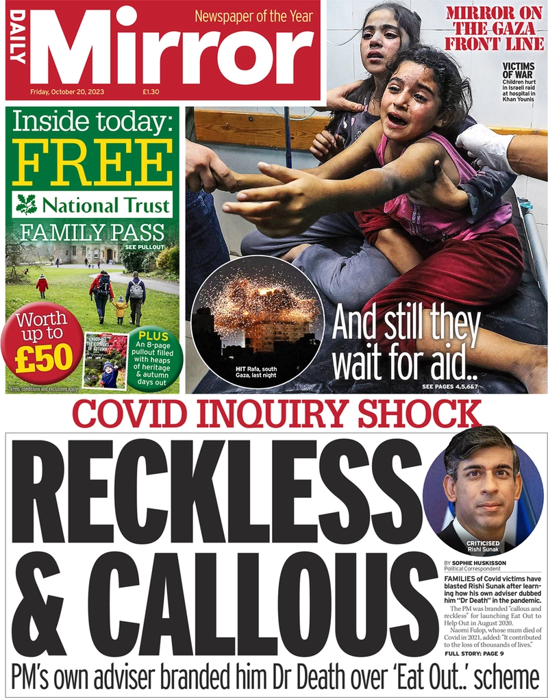 Daily Mirror - Reckless & Callous 