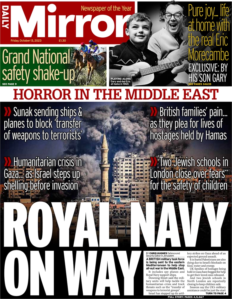 Daily Mirror - Royal Navy On Way
