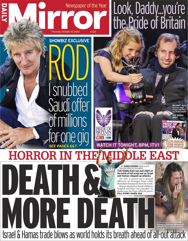 Daily Mirror - Horror In The Middle East: Death And More Death
