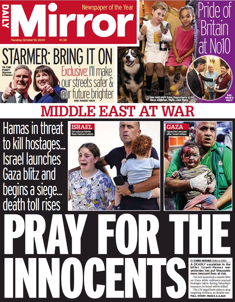 Daily Mirror - Pray for the innocents