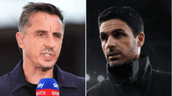 Gary Neville ‘worried’ that ‘erratic’ Arsenal duo will cost Gunners the title