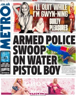 Metro – Armed police swoop on water pistol boy
