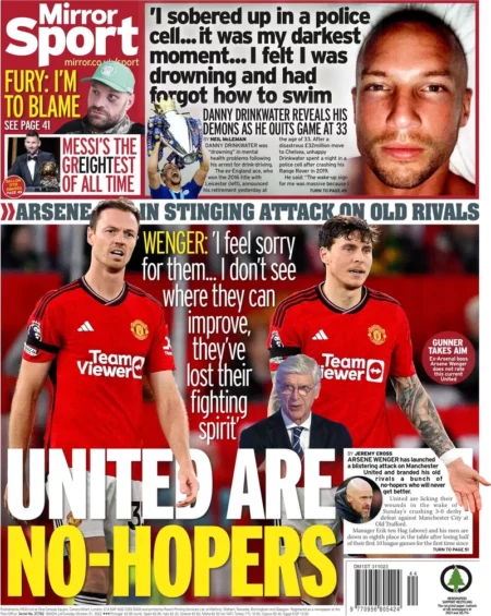 Mirror Sport – United are no-hopers 