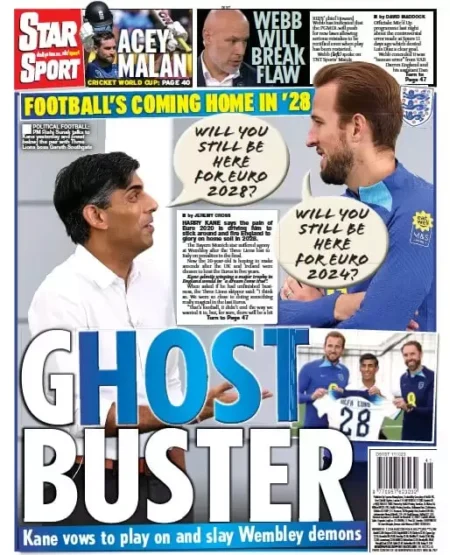 Star Sport – Euro 2028: Ghost Buster – Kane vows to stay on and slay Wembley demons 