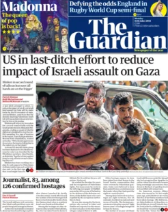 The Guardian – US in last-ditch effort to reduce impact of Israeli assault on Gaza 