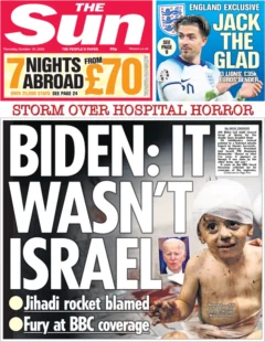 The Sun – Biden: It wasn’t Israel 