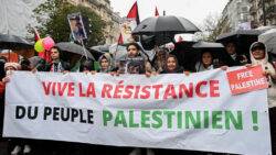 Pro-Palestinian demonstrators rally in France and Britain