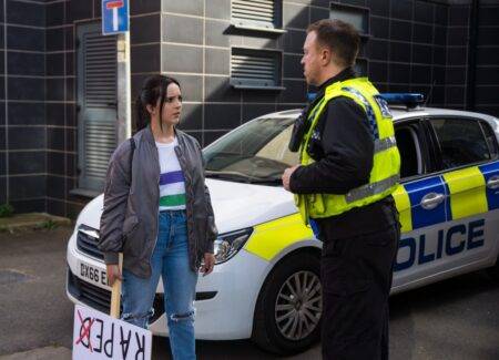 Coronation Street spoilers: Struggling Amy arrested at date rape protest