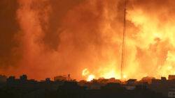 Gaza hit by intense strikes as Israel says it has cut Strip in two