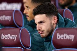Declan Rice sends message to West Ham fans after nightmare return with Arsenal