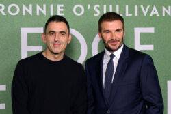 David Beckham and Ronnie O’Sullivan reveal the nights out behind their long friendship