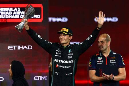 ‘I was coughing four times a lap’ – George Russell overcomes illness to secure pivotal Abu Dhabi podium