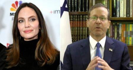 Israel’s president publicly blasts Angelina Jolie