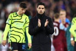 Mikel Arteta claims Arsenal players ignored West Ham warning before Carabao Cup exit