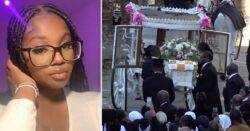 Family and friends gather for funeral of murdered schoolgirl Elianne Andam