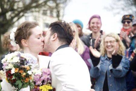 My partner and I had a protest wedding because we can’t have the real thing