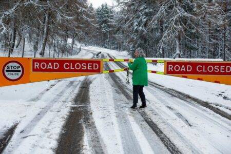 Four weather warnings in place across the UK as cold snap sweeps the country